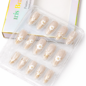 premium floral press on nails set